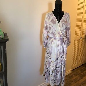 Young Fabulous & Broke Tie Dye Wrap Dress